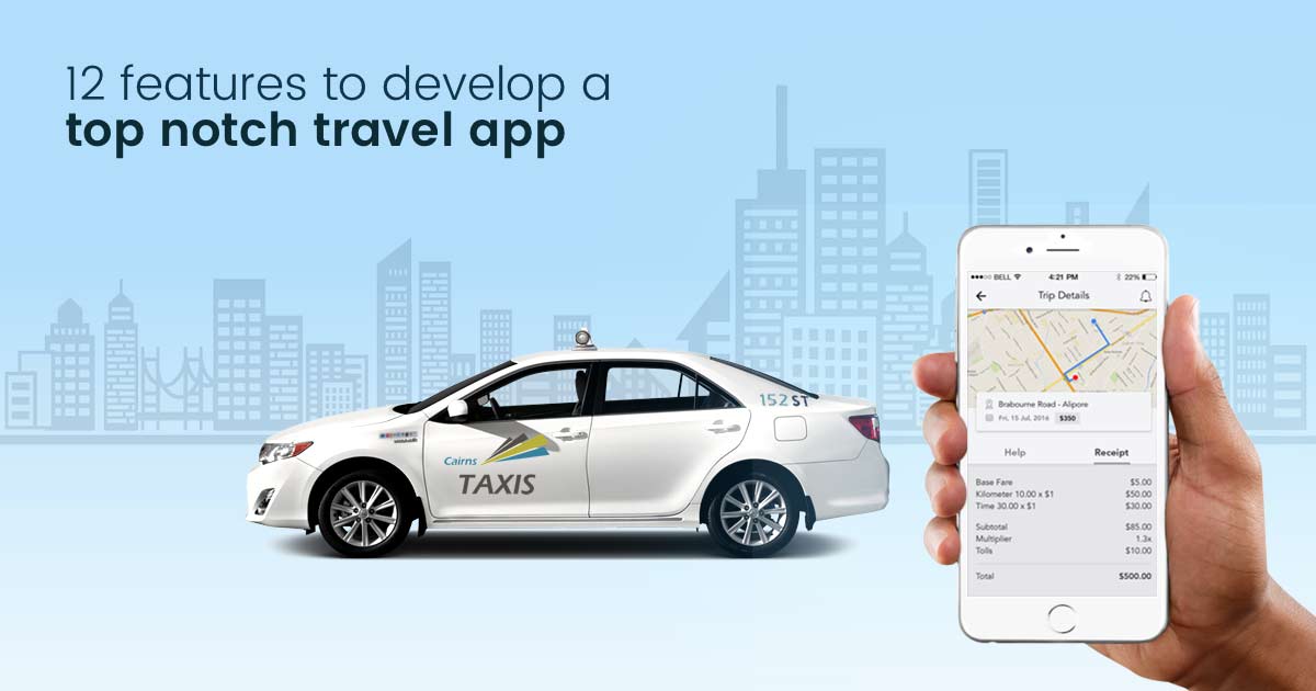 Features of travel app development